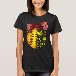 Softball Mama Women Pitcher Catcher Girls 1 T-Shirt