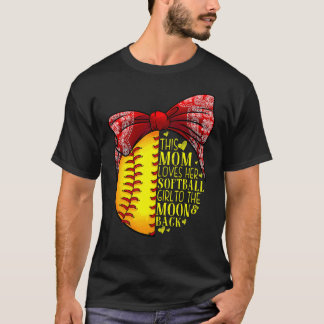 Softball Mama Women Pitcher Catcher Girls 1 T-Shirt