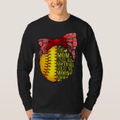 Softball Mama Women Pitcher Catcher Girls 4 T-Shirt (Vorderseite)