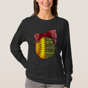 Softball Mama Women Pitcher Catcher Girls T-Shirt