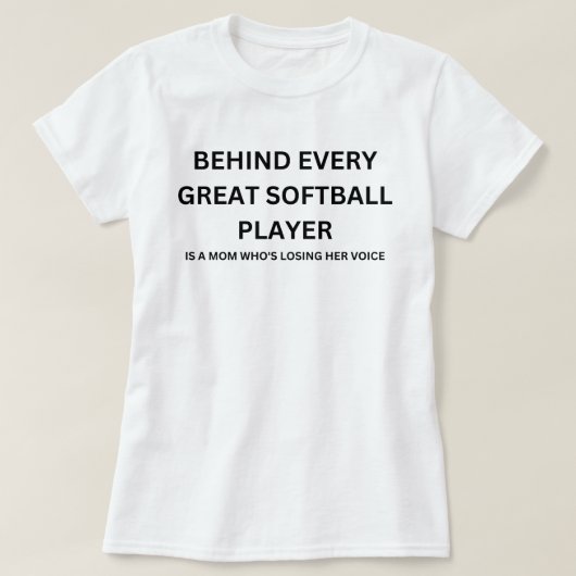 Softball-Mama - Zitat | Softball-Sprichwort T-Shirt (Design vorne)