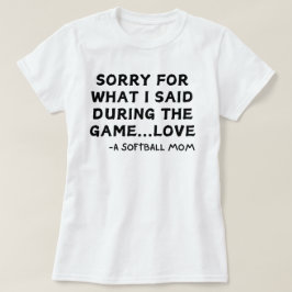 Softball-Mama - Zitat | Softball-Sprichwort T-Shirt