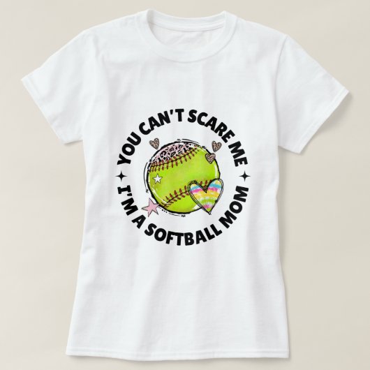 Softball-Mama - Zitat | Softball-Sprichwort T-Shirt (Design vorne)