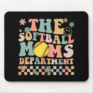 Softball-Mamas-Abteilung Lustiges Muttertags-Kostü Mousepad