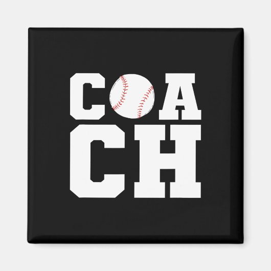 Softball-Mannschaft Softball-Trainer für Männer Magnet (Vorne)