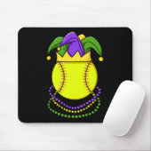 Softball Mardi Gras Karneval Golfturnier Mousepad (Mit Mouse)