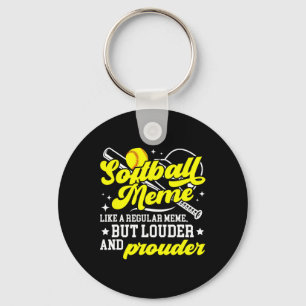 Softball-Meme-Definition Meme eines Softball-Spiel Schlüsselanhänger
