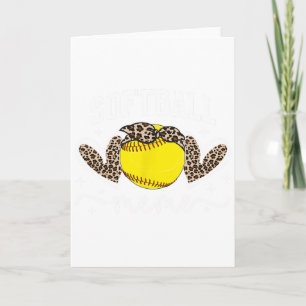 Softball-Meme Herz-Oma-Meme eines Softball-Plakats Karte