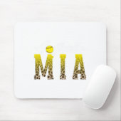 Softball Mia Leopard Grandma Mia Of A Softball Pla Mousepad (Mit Mouse)