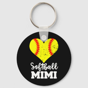 Softball Mimi Lustige Softball-Spielerin Mimi Schlüsselanhänger