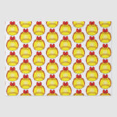 Softball mit einem Weihnachtsbow Seidenpapier (Vorderseite)