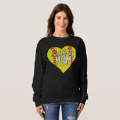Softball Mom Heart Mother's Day Sweatshirt (Vorne ganz)