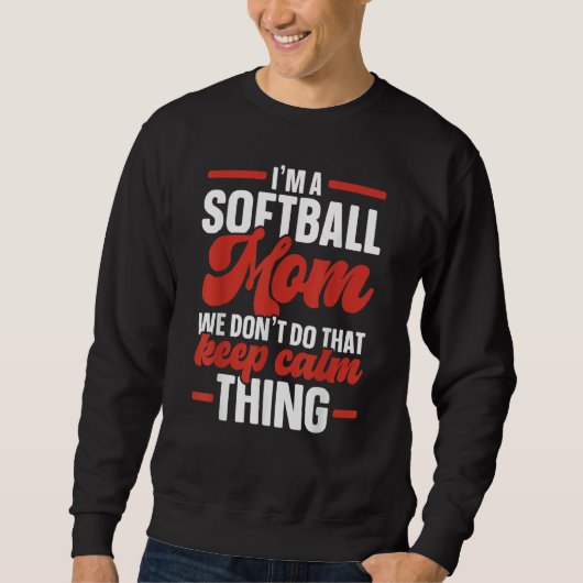Softball Mom Softball Player Pitcher Catcher Sport Sweatshirt (Vorderseite)