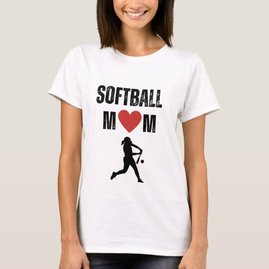 Softball Mom T-Shirt (Vorderseite)