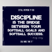 Softball Motivation 006 Poster (Vorne)