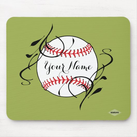 Softball Mousepad - HAMbyWG - Olive Green (Vorne)