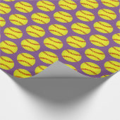 Softball-Muster Geschenkpapier (Ecke)