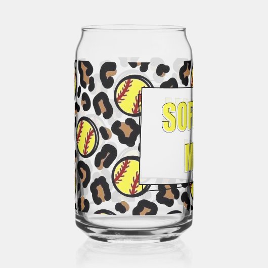 Softball-Mutter Dosenglas (Vorderseite)