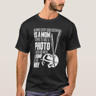 Softball-Mutter Werfer Fänger Schlagmann Softball T-Shirt
