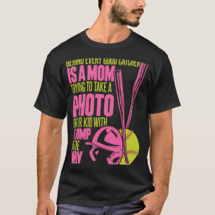 Softball-Mutter Werfer Schlagmann Fänger Softball T-Shirt