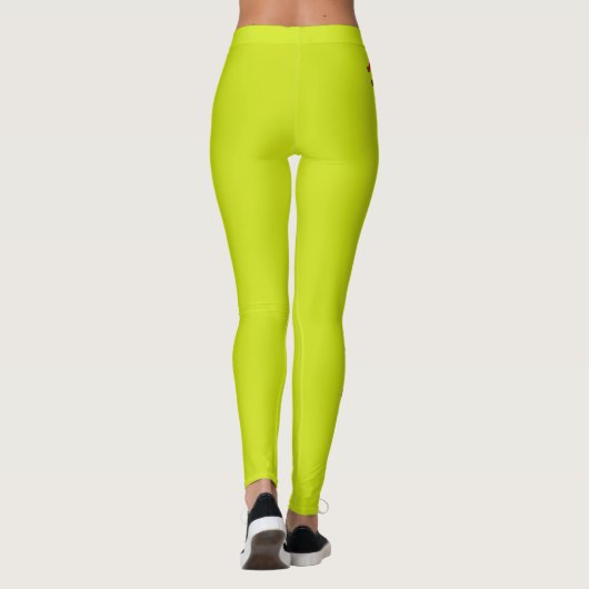 Softball-Nahkampfmuster Leggings (Rückseite)