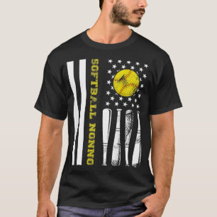 Softball Nonno Baseball Player Lover USA T-Shirt