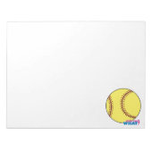 Softball Notizblock (Vorderseite)