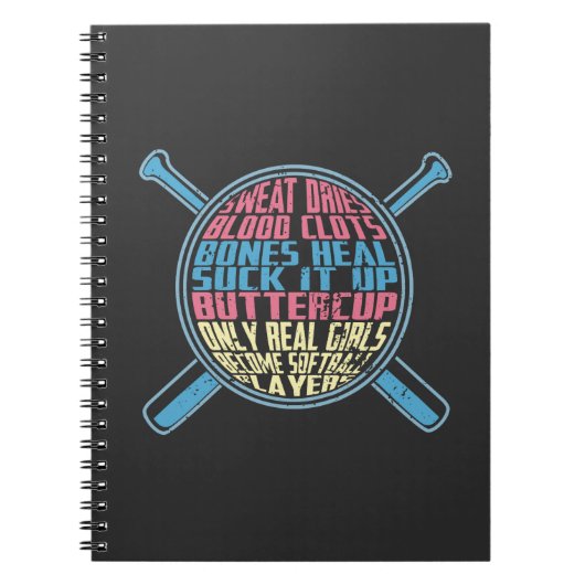 Softball Notizblock (Vorderseite)