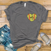 Softball-Nummer Mama-Shirt mit Spitzen-Herzdesign T-Shirt