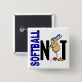 Softball-Nuss 1 Button (Vorne & Hinten)