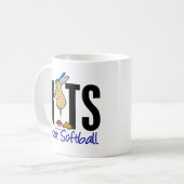 Softball-Nuss 2 Kaffeetasse (Vorderseite Links)