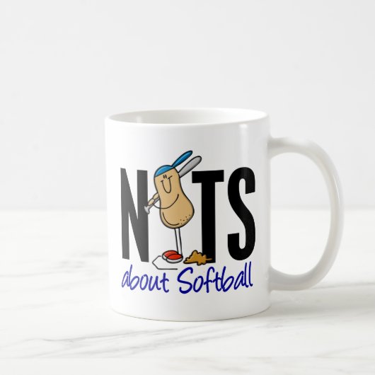 Softball-Nuss 2 Kaffeetasse (Rechts)