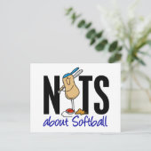 Softball Nut 2 Postkarte (Stehend Vorderseite)