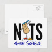 Softball Nut 2 Postkarte (Vorne/Hinten)