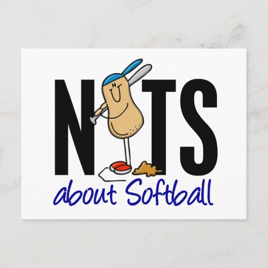 Softball Nut 2 Postkarte (Vorderseite)