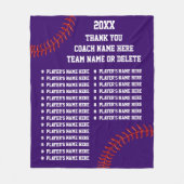 Softball-oder Baseballtrainer-Geschenke, Ihre Fleecedecke (Vorderseite)