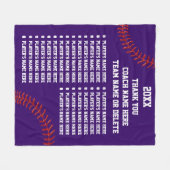 Softball-oder Baseballtrainer-Geschenke, Ihre Fleecedecke (Vorderseite (Horizontal))