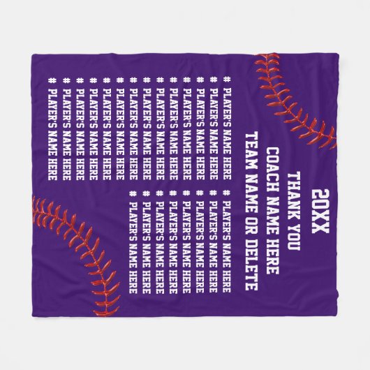 Softball-oder Baseballtrainer-Geschenke, Ihre Fleecedecke (Vorderseite (Horizontal))