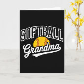 Softball-Oma _1  Karte (Gelbe Blume)