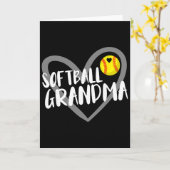 Softball-Oma _4  Karte (Gelbe Blume)