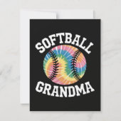 Softball-Oma Dankeskarte (Vorderseite)