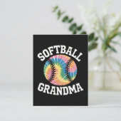 Softball-Oma Dankeskarte (Stehend Vorderseite)