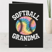 Softball-Oma Dankeskarte (Rückseite)