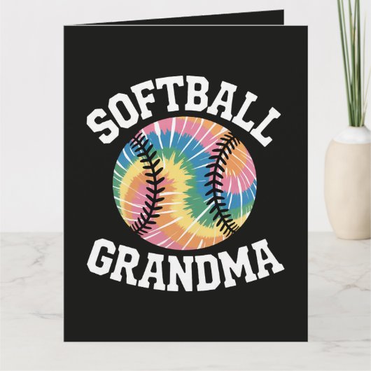 Softball-Oma Dankeskarte (Vorderseite)