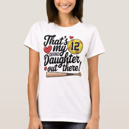 Softball Oma, das ist meine Großtochter Custom T-Shirt