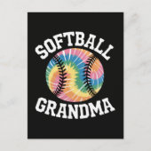 Softball-Oma Einladungspostkarte (Vorderseite)
