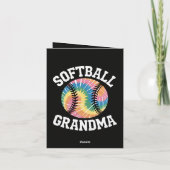 Softball-Oma Feiertagskarte (Rückseite)