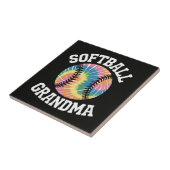 Softball-Oma Fliese (Seite)
