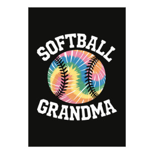 Softball-Oma Fotodruck