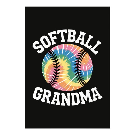 Softball-Oma Fotodruck (Vorne)